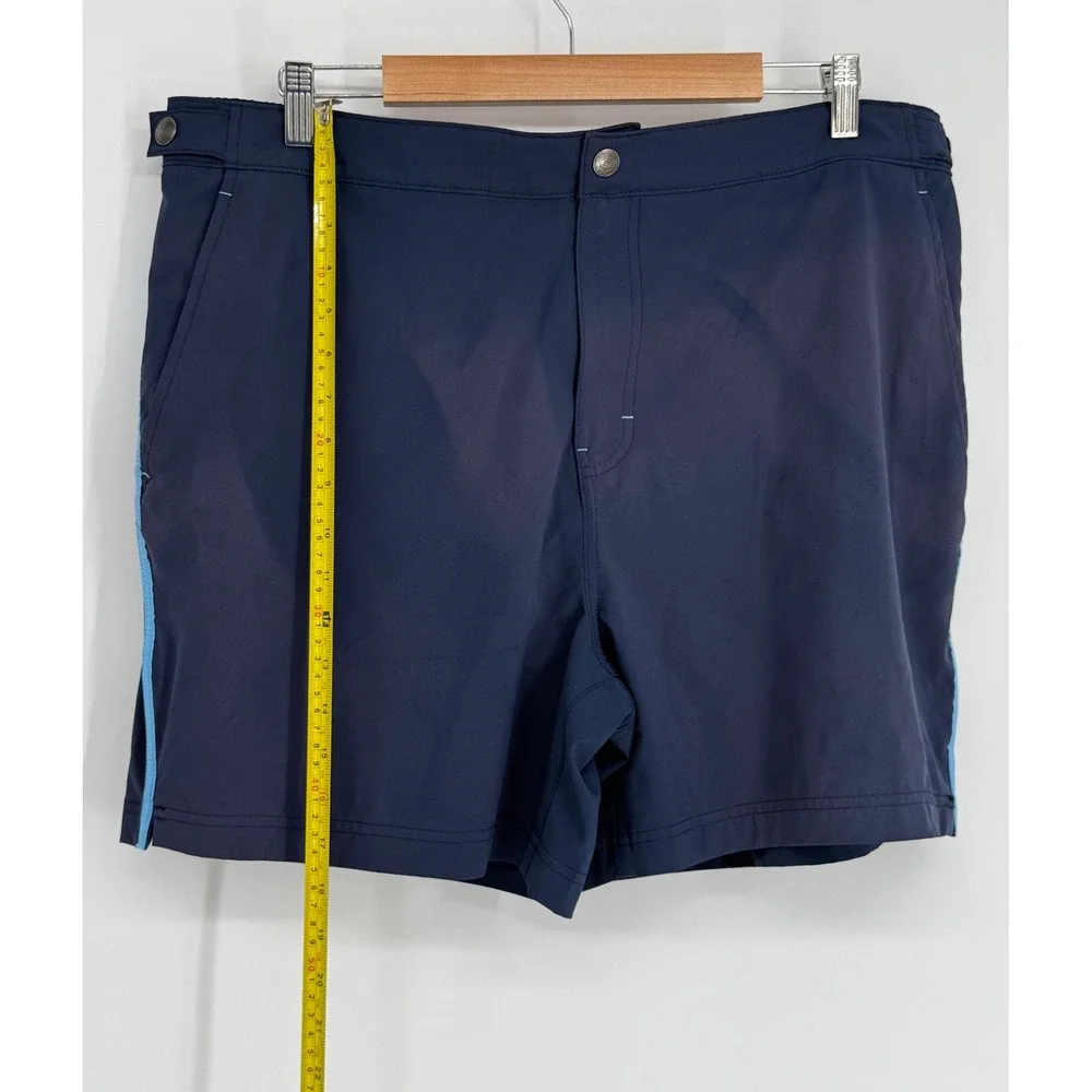 Laguna Swim Mens Navy Blue Striped Board Shorts‎ Swim Trunks Sz XL